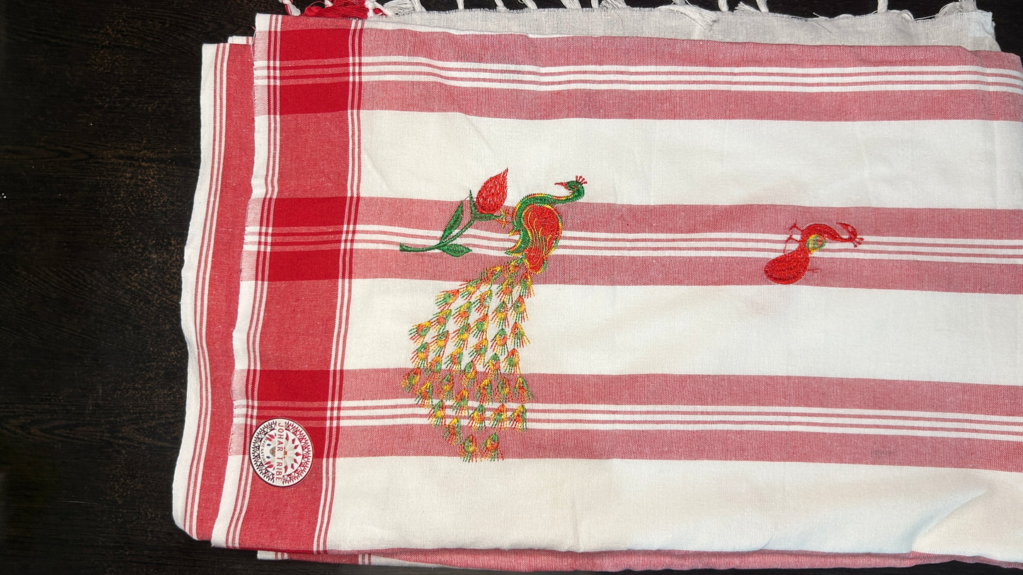 Adiwasi peacock saree
