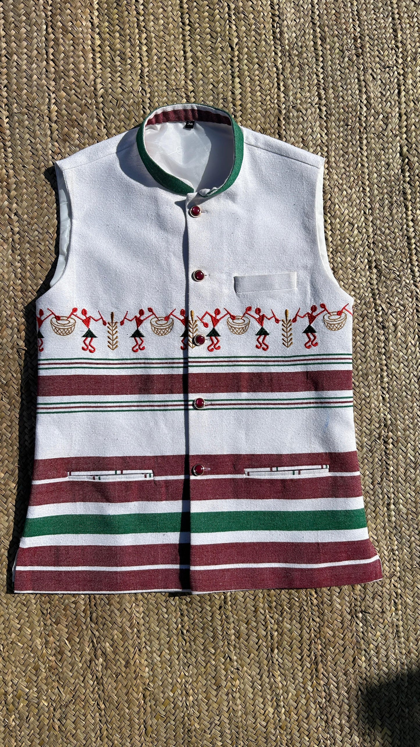 Santhali Embroidered Bandi