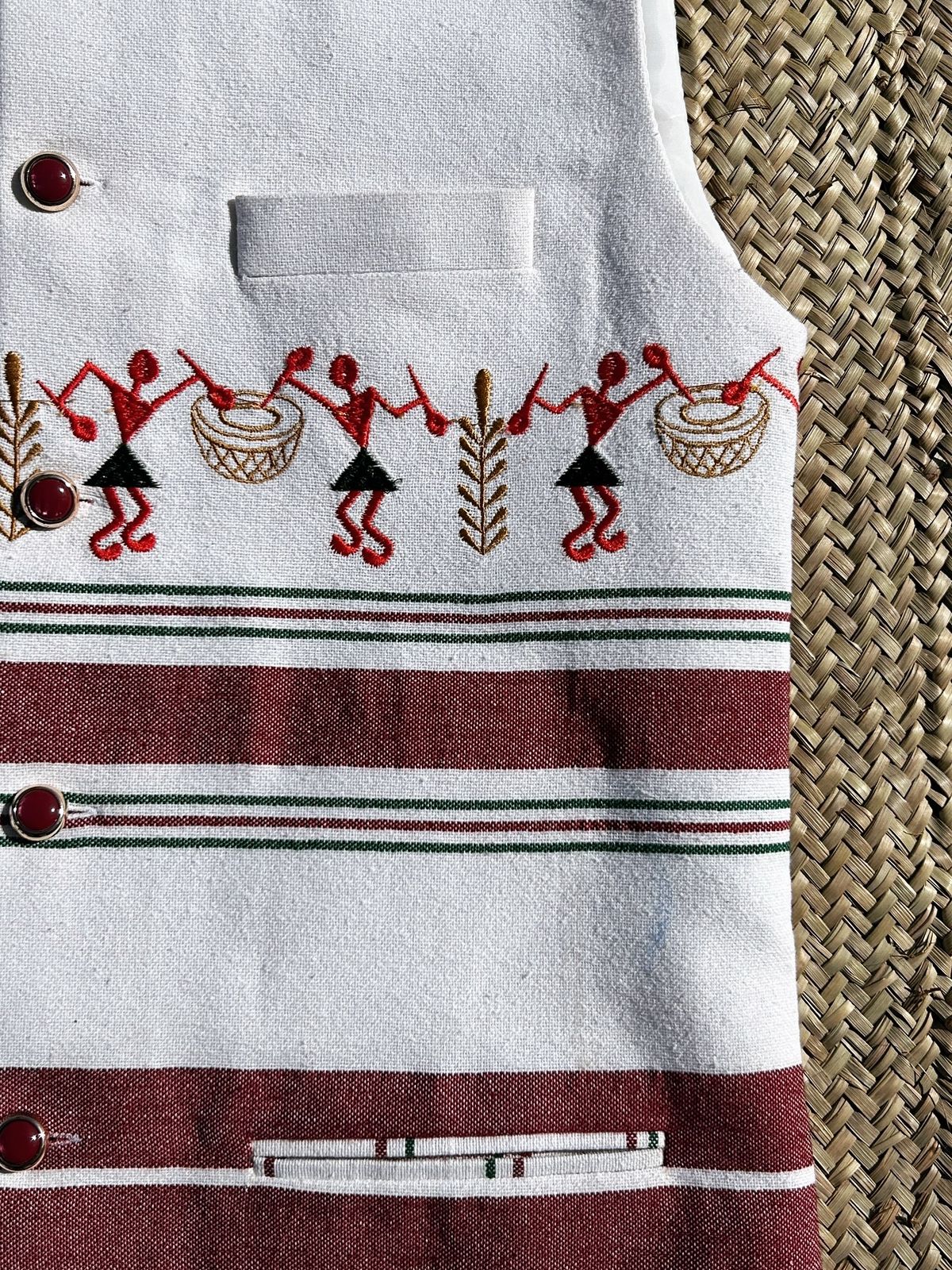 Santhali Embroidered Bandi