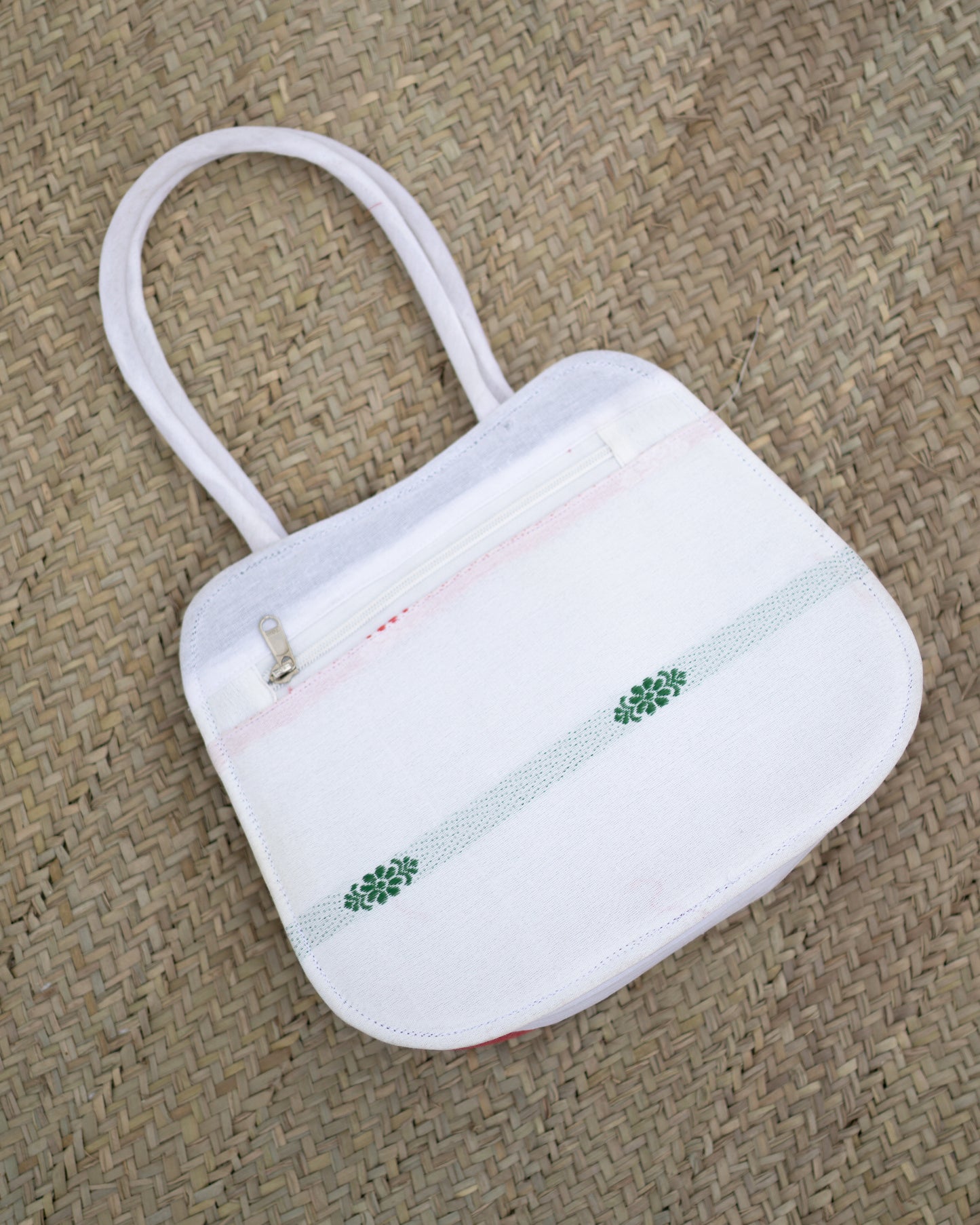 Embroidered Handbag 5 White