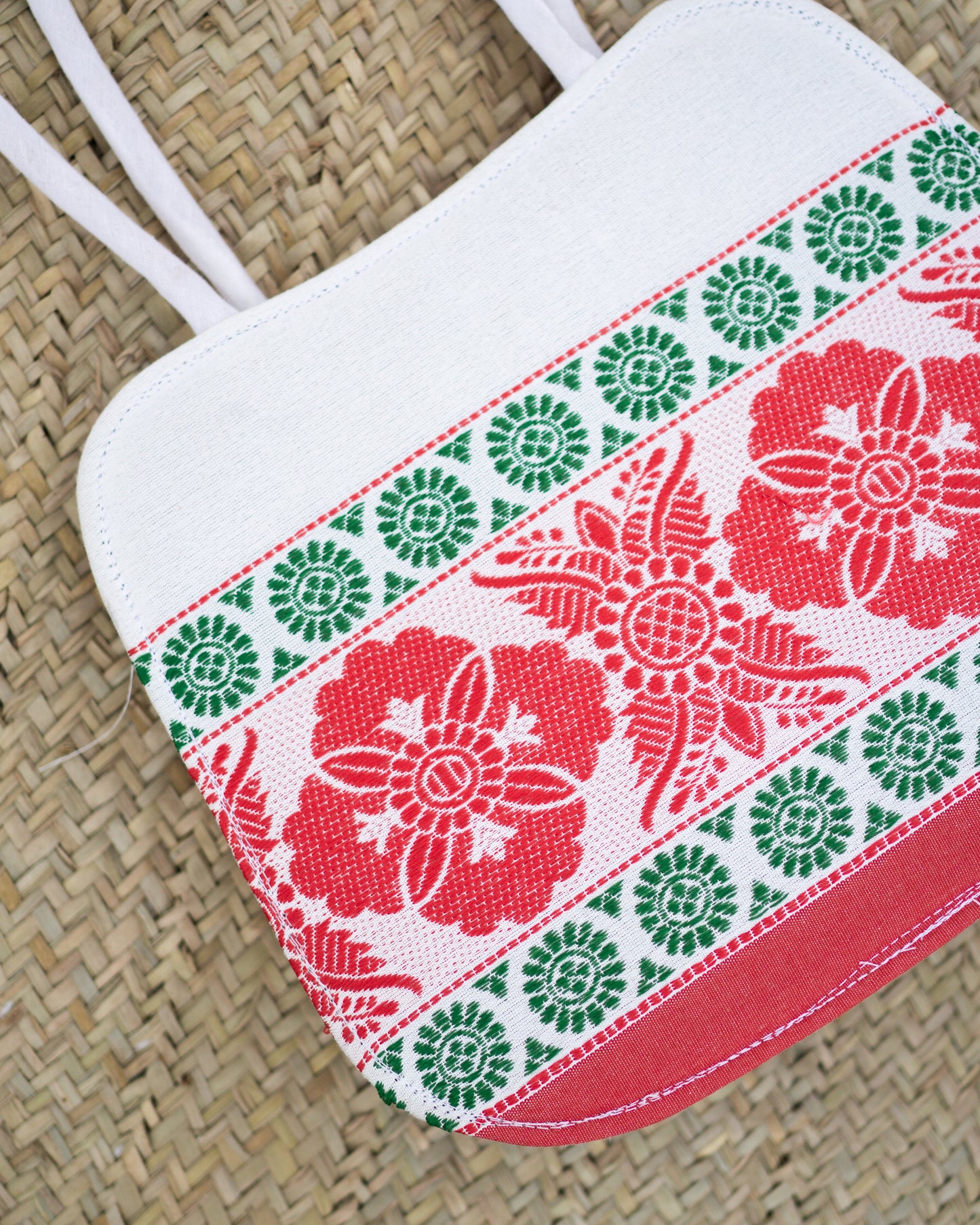 Embroidered Handbag 5 White